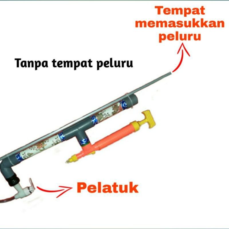 TEMBAKAN CICAK / CICAK HUNTER GUN FREE PLASTISIN TEMBAKAN PIPA TOKEK