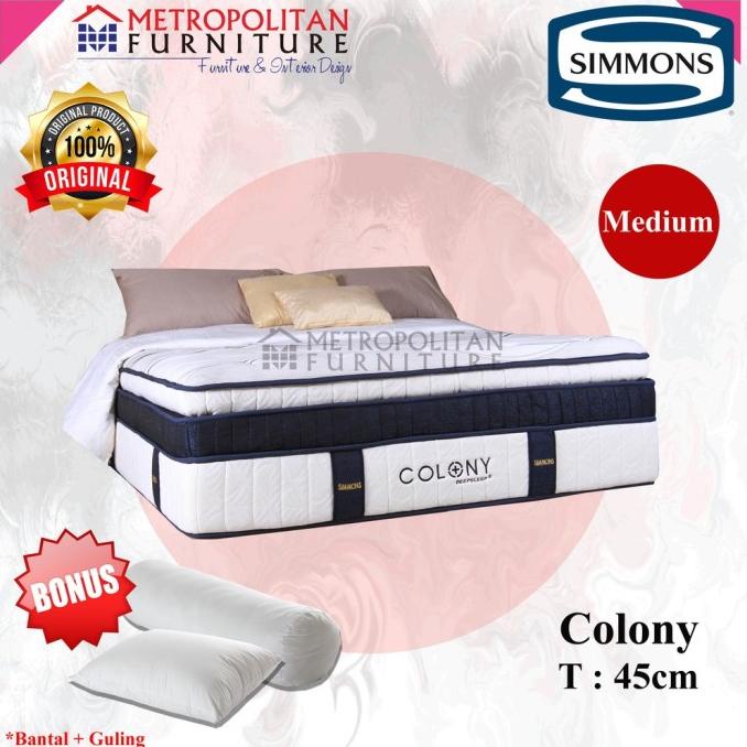KASUR SIMMONS SPRINGBED COLONY / KASUR SPRING BED SIMMONS MATRAS DG61464EZ