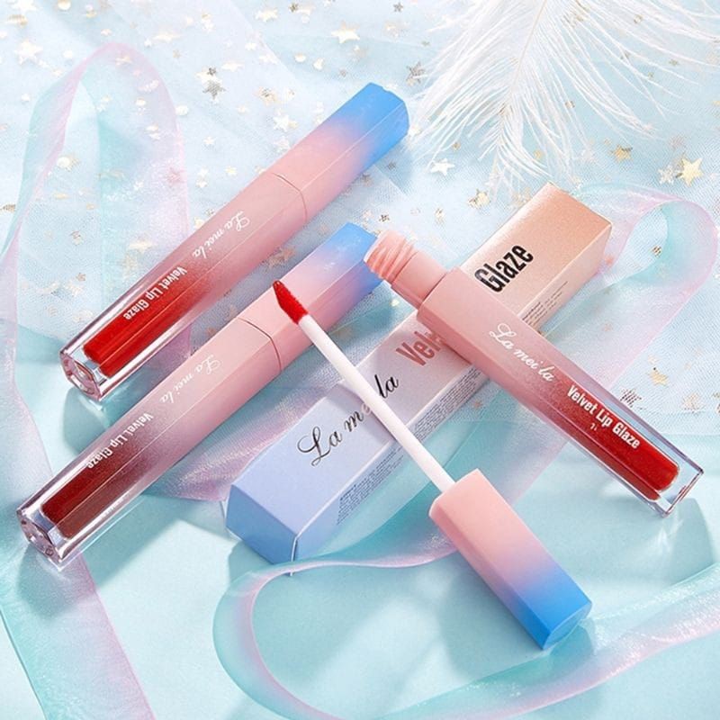 Medan Termurah/Lipstick Velvet Lip Graze Bluepink lameila