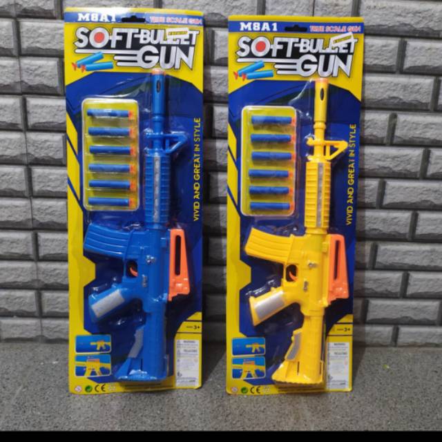 Mainan Tembakan M16 PUBG Mobile Peluru Nerf Bisa - Mainan Senapan M16 - Mainan Tembakan Anak Edukasi