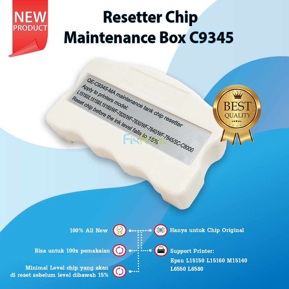 Resetter Chip Waste Ink C9345 Printer Epsn L15150 L15160 M15140 L6550