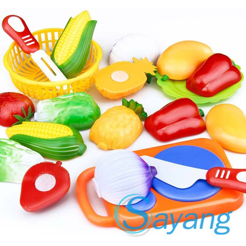 plastic cutting food toys