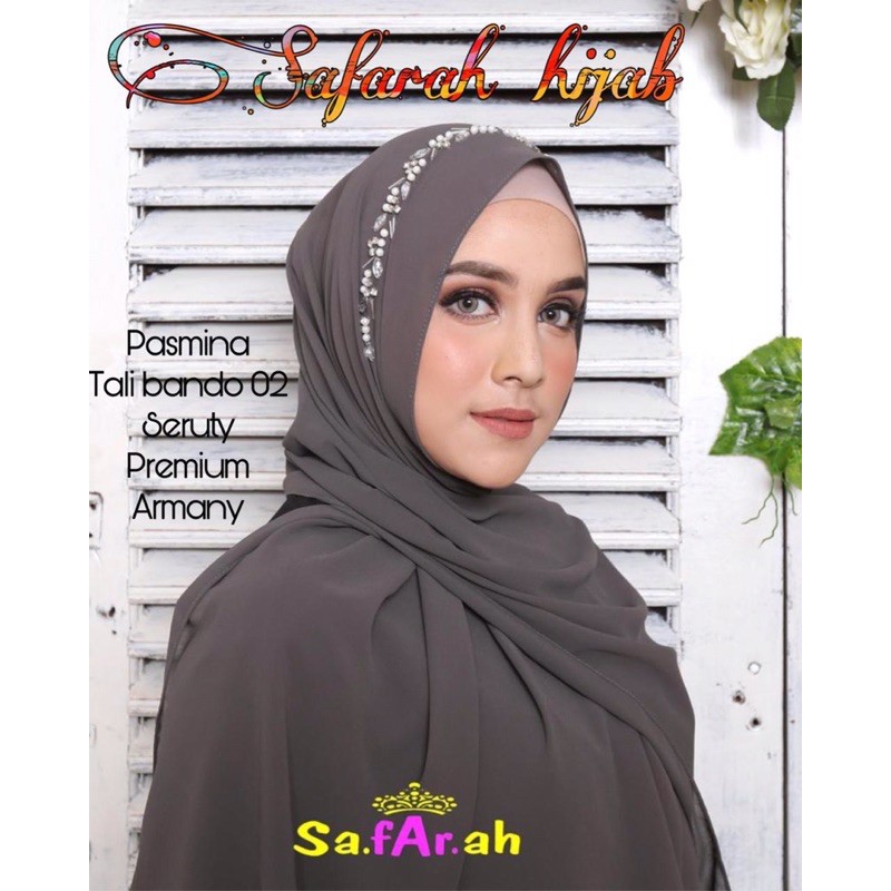 Pashmina Bando Mutiara