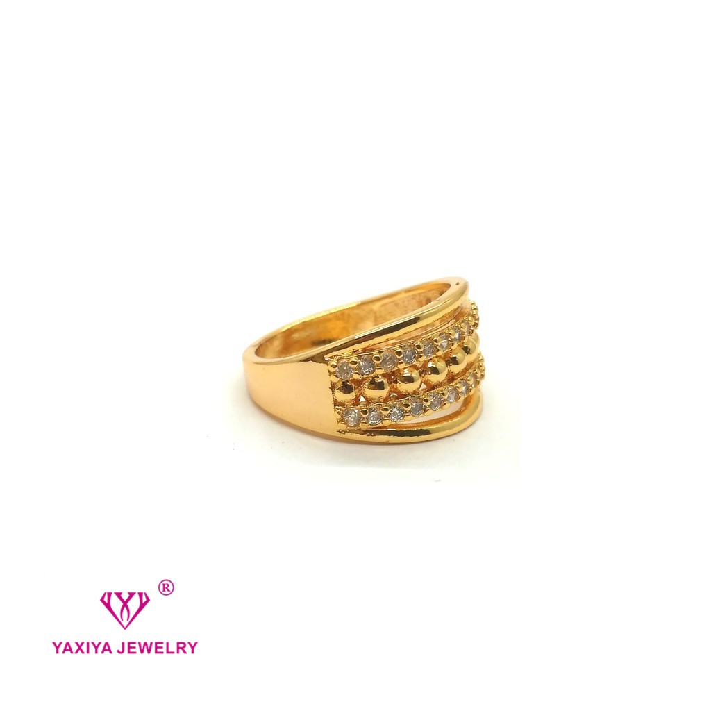 

Cincin permata Lapis emas Perhiasan imitasi Gold Yaxiya Jewelry 336