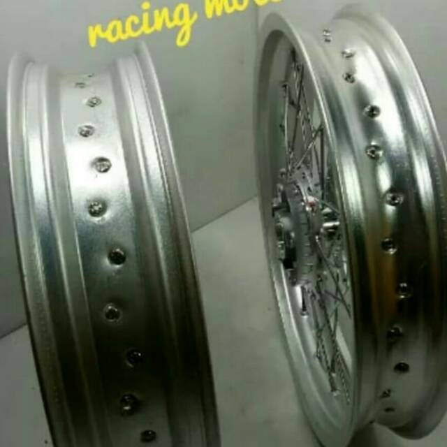 SEPAKET VELG CHAMP MX OLD-JUPITER Z-RX KING VELG RING 17X185-215 STEL VELG WARNA BISA REQUEST