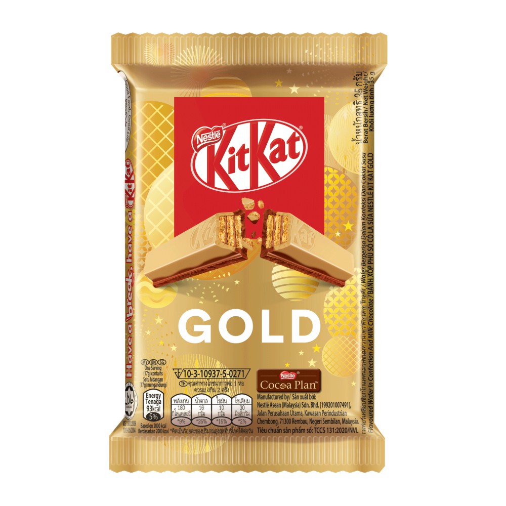 KitKat Gold 4F Wafer Coklat 35g
