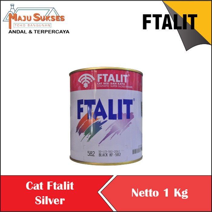 CAT MINYAK CAT BESI KAYU 1 KG WARNA SILVER TMS