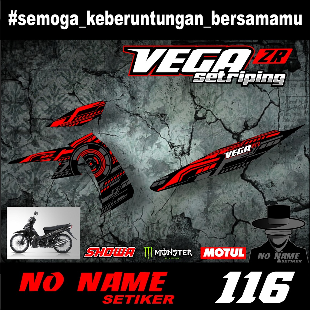 Sticker Striping List Variasi (116) Vega ZR - Striping Motor Vega ZR