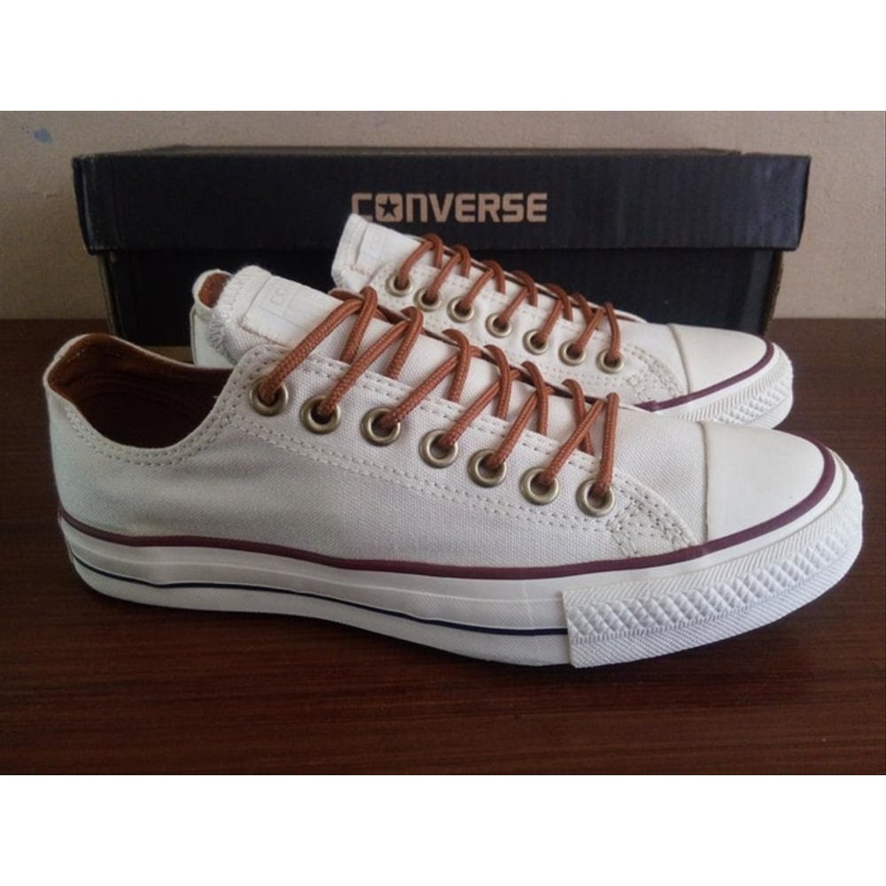 TERMURAH!! SEPATU CONVERSE ALL STAR PREMIUM PUTIH SEPATU SNEAKERS Kasual Men's Women's TALI COKELAT