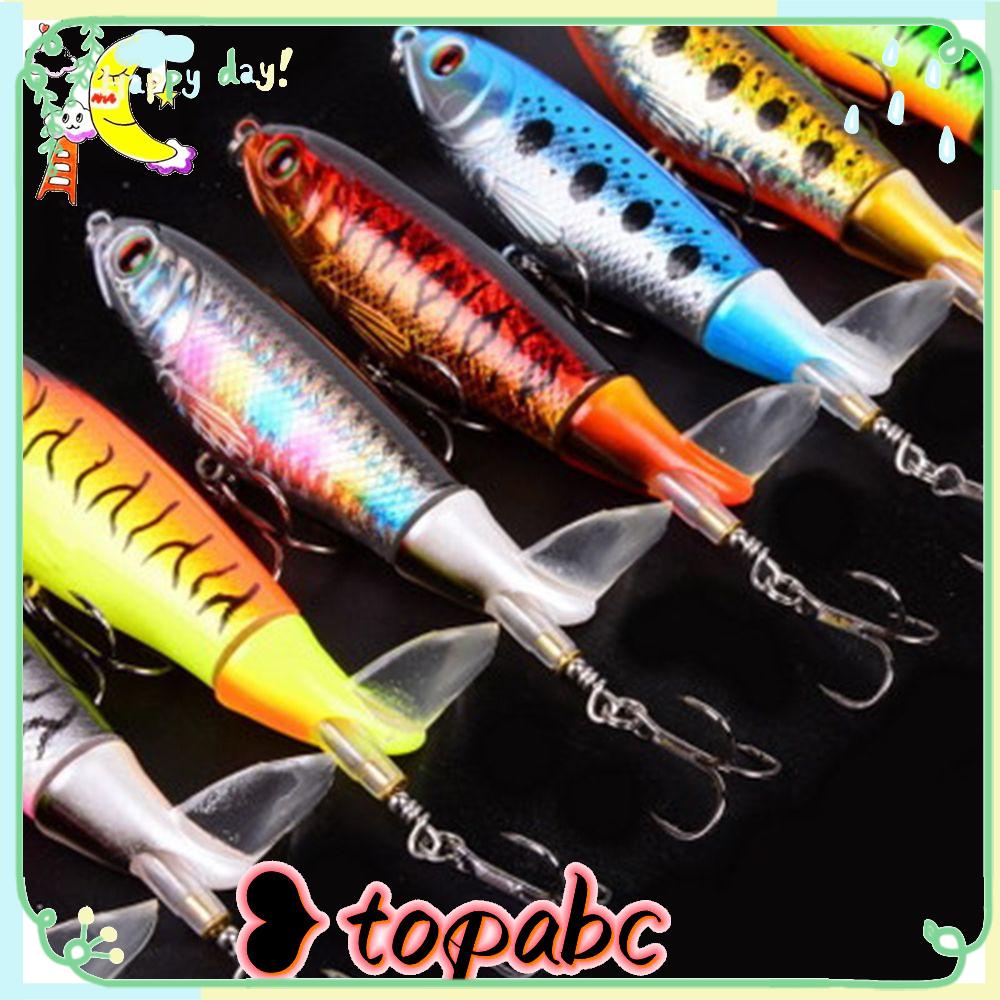 Bass Topwater 2 Segment propeller Soft Rotating Tail Fishing Lure