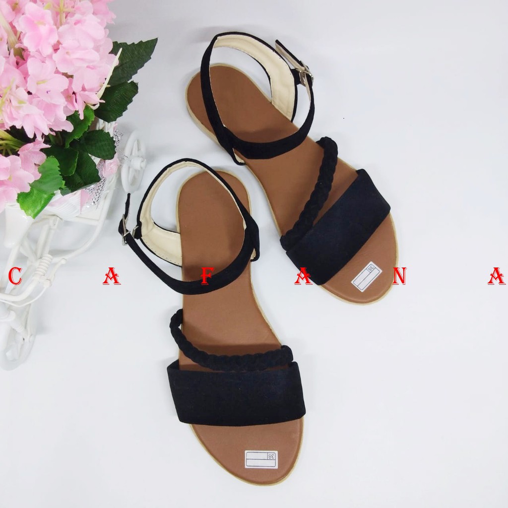 Sandal Wanita Slop Kepang SDL113