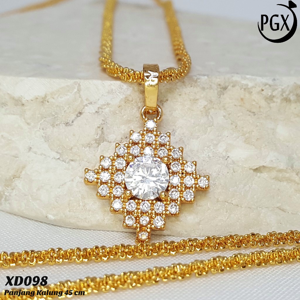 PGX Kalung Wanita Xuping Perhiasan Lapis Emas Aksesoris Fashion Premium - XD098