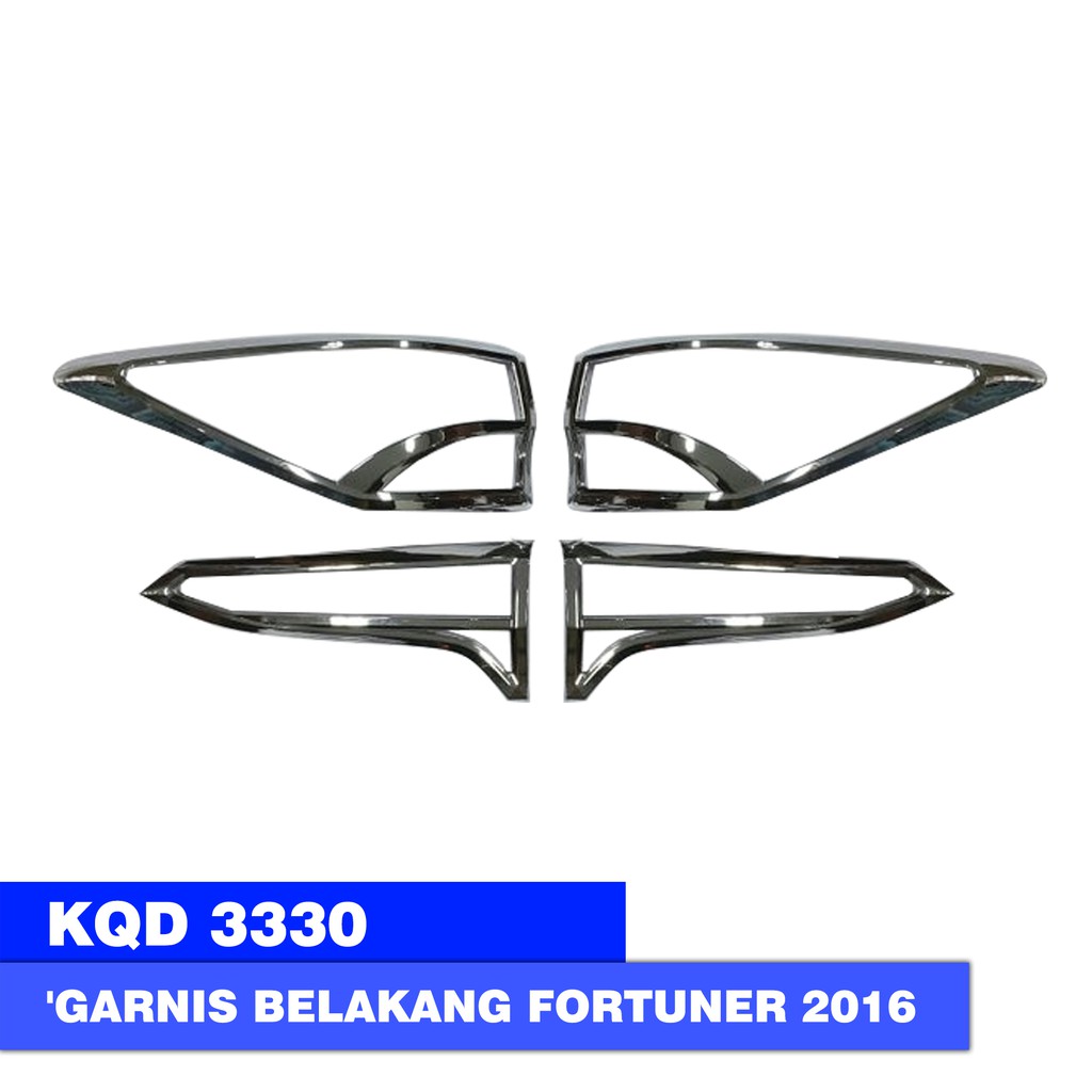 GARNIS LAMPU BELAKANG MOBIL TOYOTA FORTUNER 2016 CHROME LW 3330