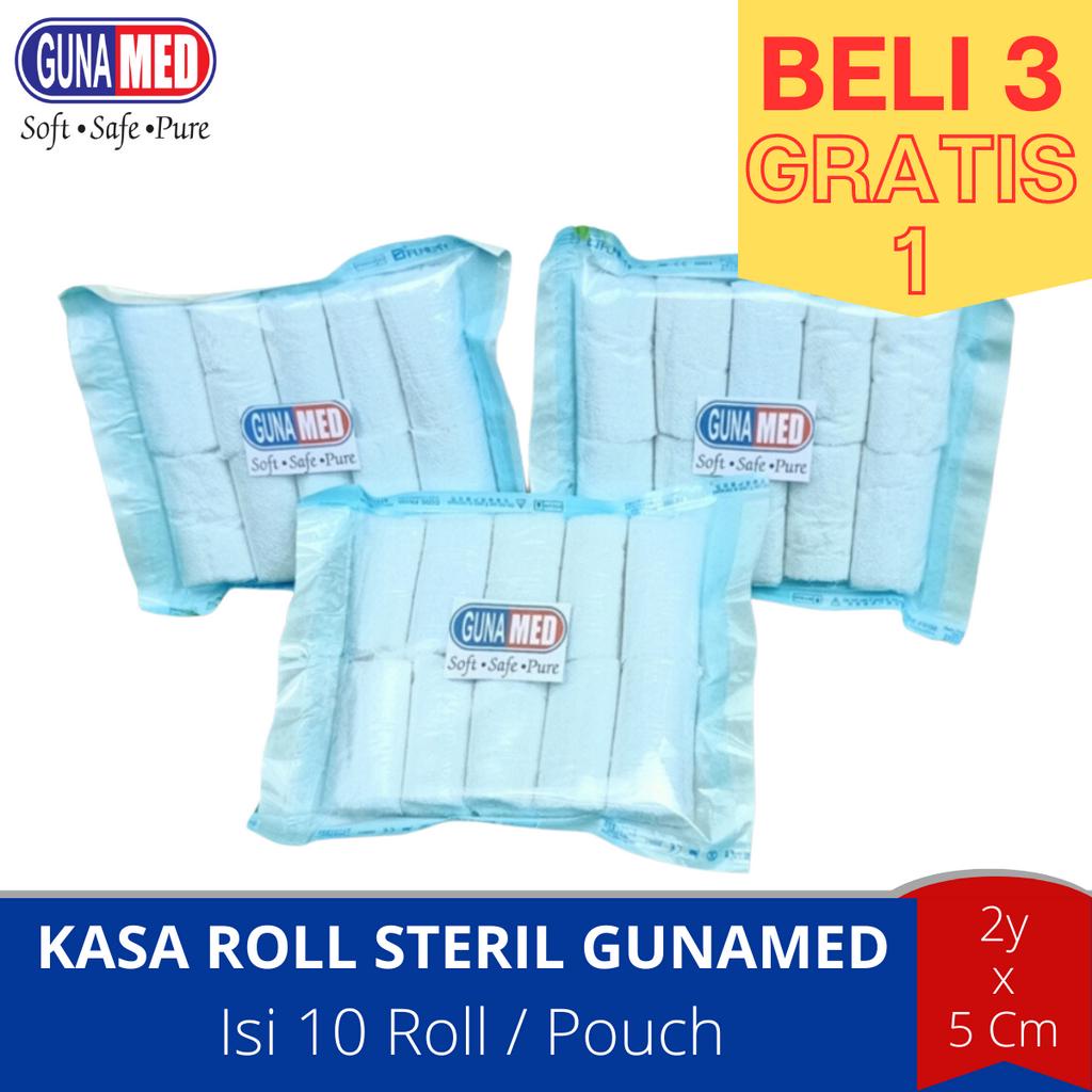 KASA ROLL STERIL 2YARD X 5CM (ISI 10) / KASA PERBAN / KASA STERIL / 2YARD = 180CM
