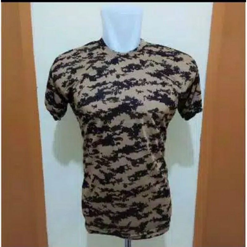 BAJU/KAOS OBLONG LORENG PRAMUKA - KAOS DALAM PRIA