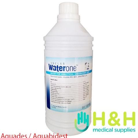 Waterone / Aquadest / Aquabidest / Aquades Steril / Aquabides steril