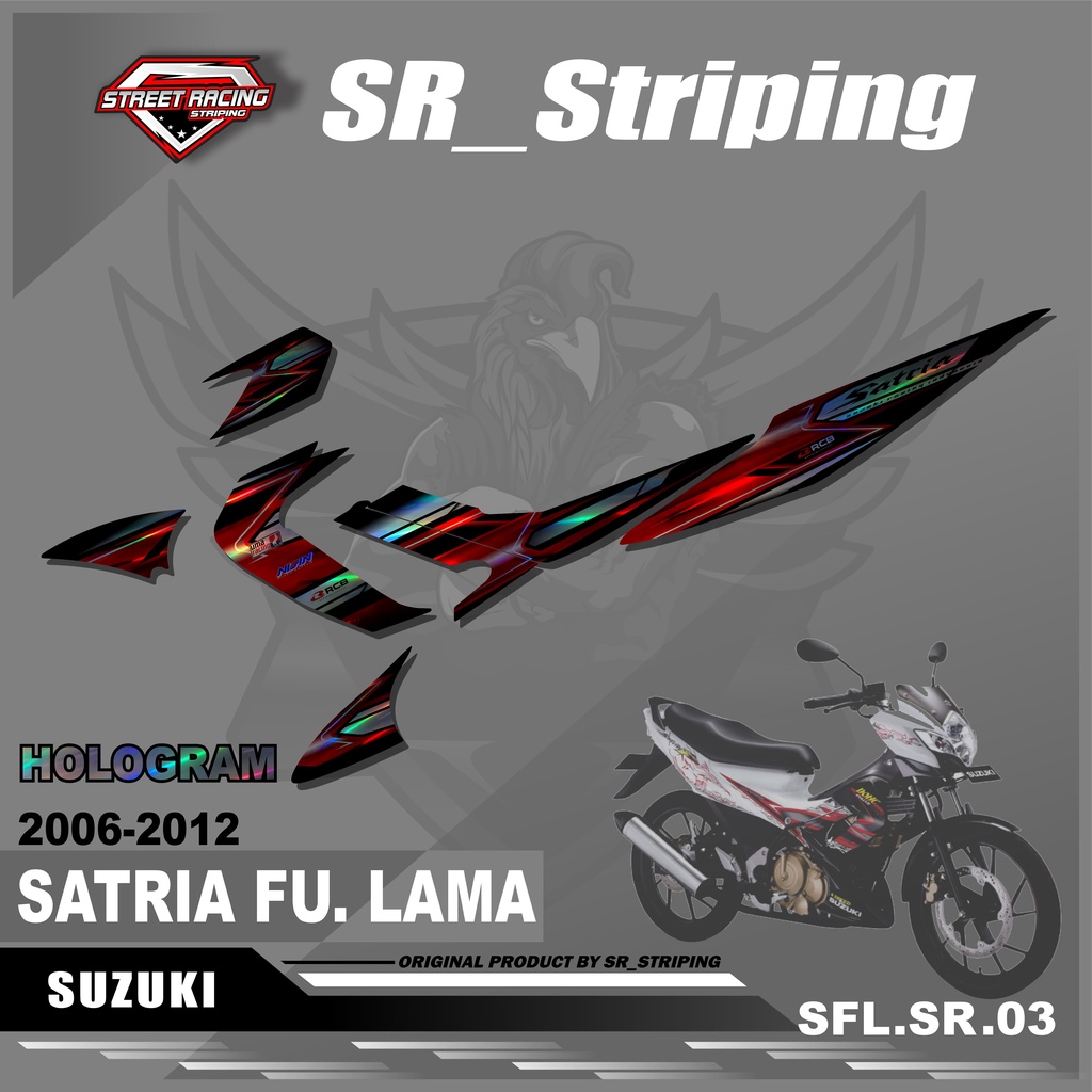 ( Hologram ) Striping satria fu Barong / Striping satria Barong /Striping Satria Fu lama / Striping 