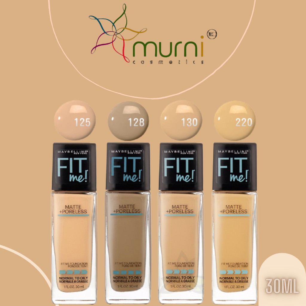 MAYBELLINE FIT ME MATTE PORELESS FOUNDATION 30 ML BOTOL