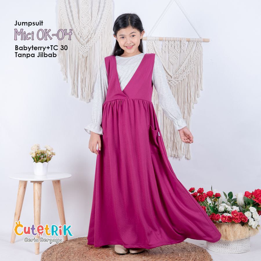 Jumsuit Mici cutetrik OK-04 / baju jumsuit anak perempuan / baju anak perempuan cutetrik lucu