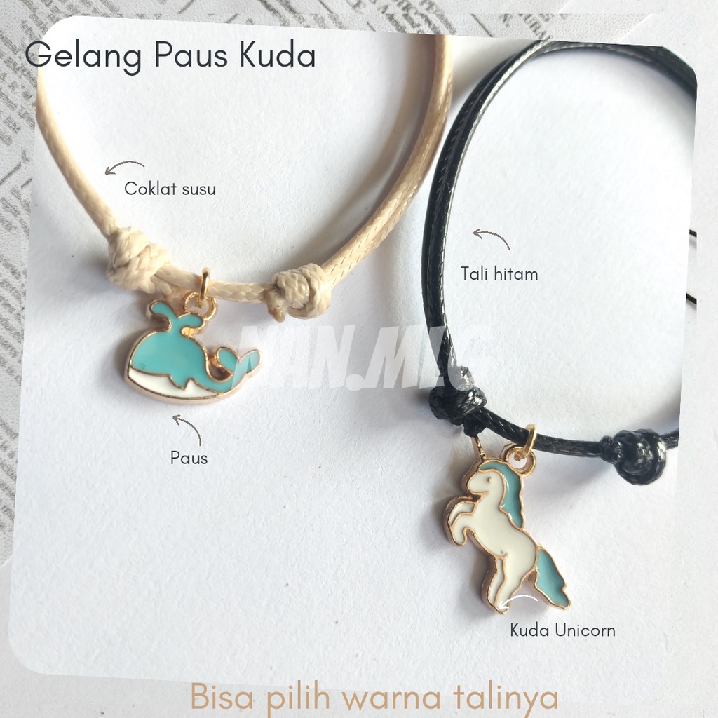 Gelang Tali Paus Kuda Bestie