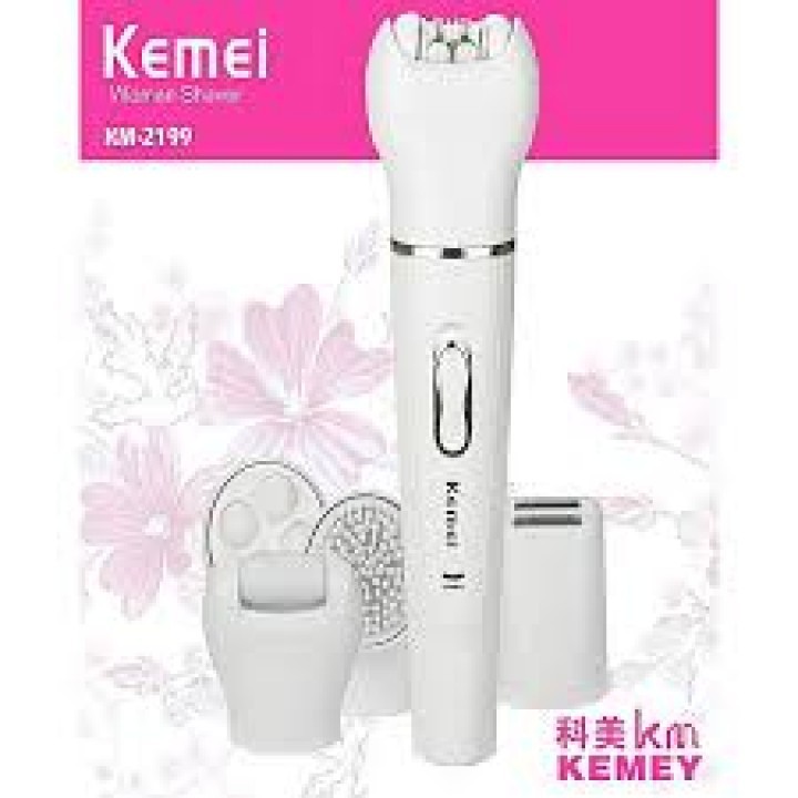KEMEI KM-2199 5 in 1 Rechargeable Lady Epilator Shaver Tool Sets