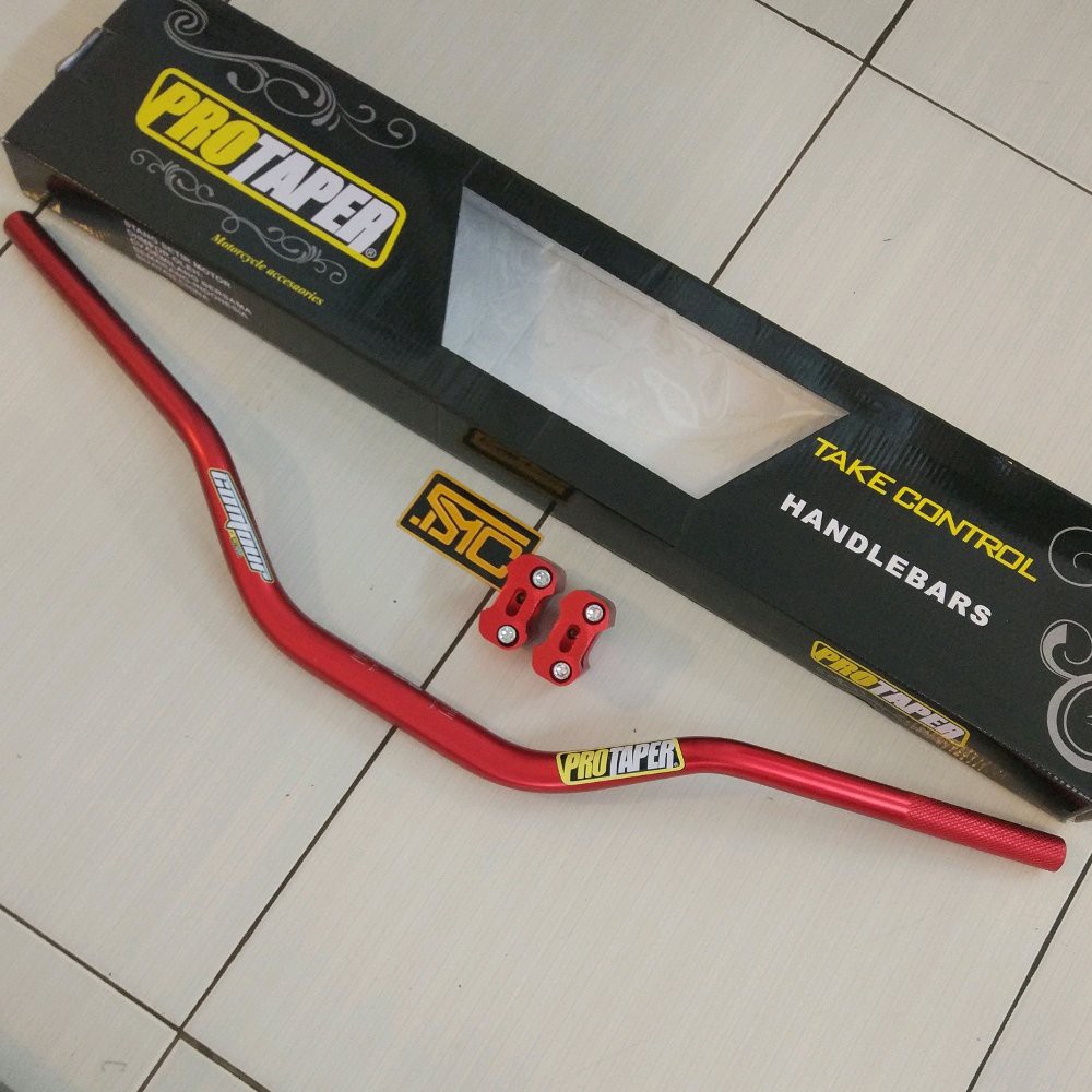 Stang Fatbar dan Riser Stang Protaper Contour Merah