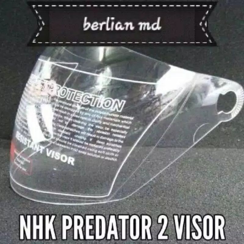 kaca helm NHK predator 2 visor NHK Godzilla