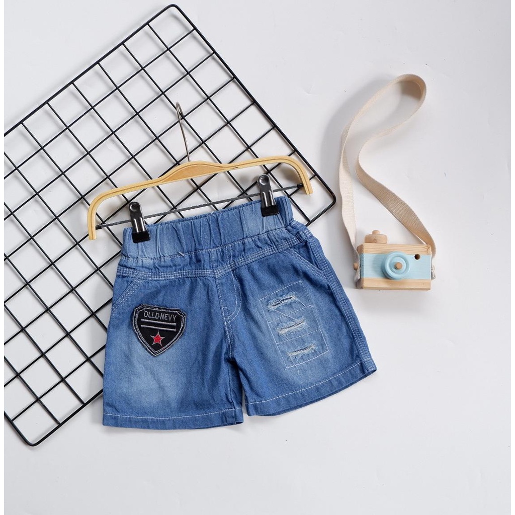 CELPEN  BORDIR RIPPED CELANA PENDEK JEANS ANAK 1-3 th Celana Pendek Anak