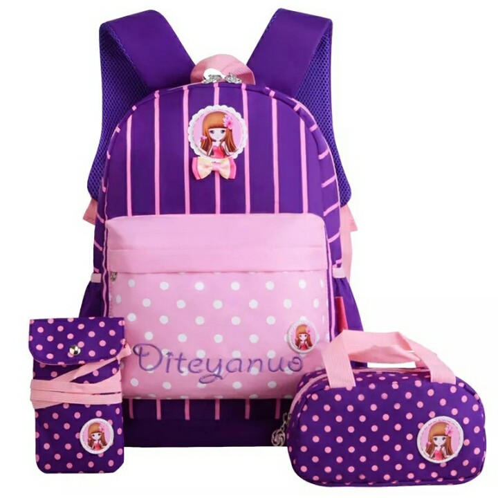 ARMELIA SHOP - Tas Ransel Sekolah Anak Beby Salur-Tas Ransel Backpack Sekolah Anak Perempuan Remaja