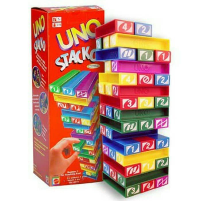 Uno Stacko / Mainan Balok Susun Tower Stacko / Board Games Uno Stacko
