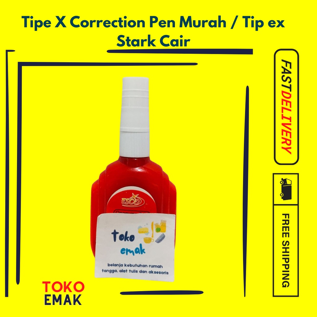 

Tipe X Correction Pen Murah / Tip ex Stark Cair