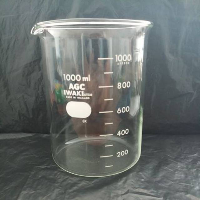 Jual Beaker Glass 1000 Ml Iwaki Shopee Indonesia 5180