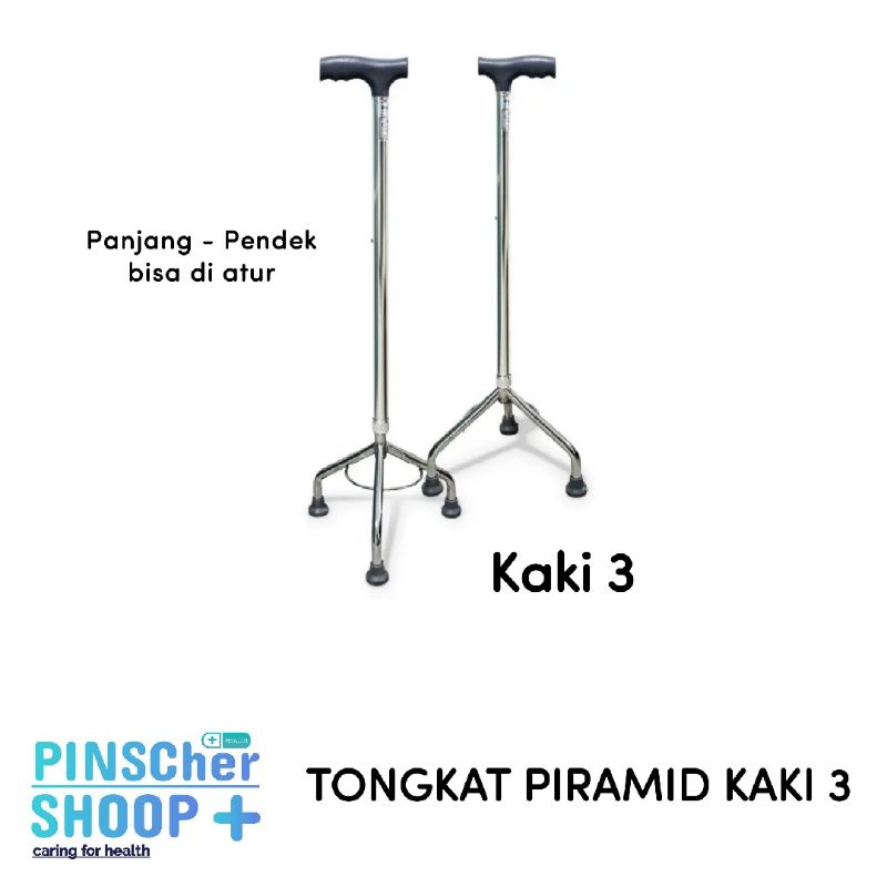 TONGKAT PIRAMID KAKI 3 | TONGKAT BANTU JALAN LANSIA