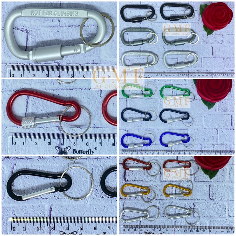 Karabiner Gantungan Cantelan Kunci Carabiner Cantolan Pengait Multi Fungsi