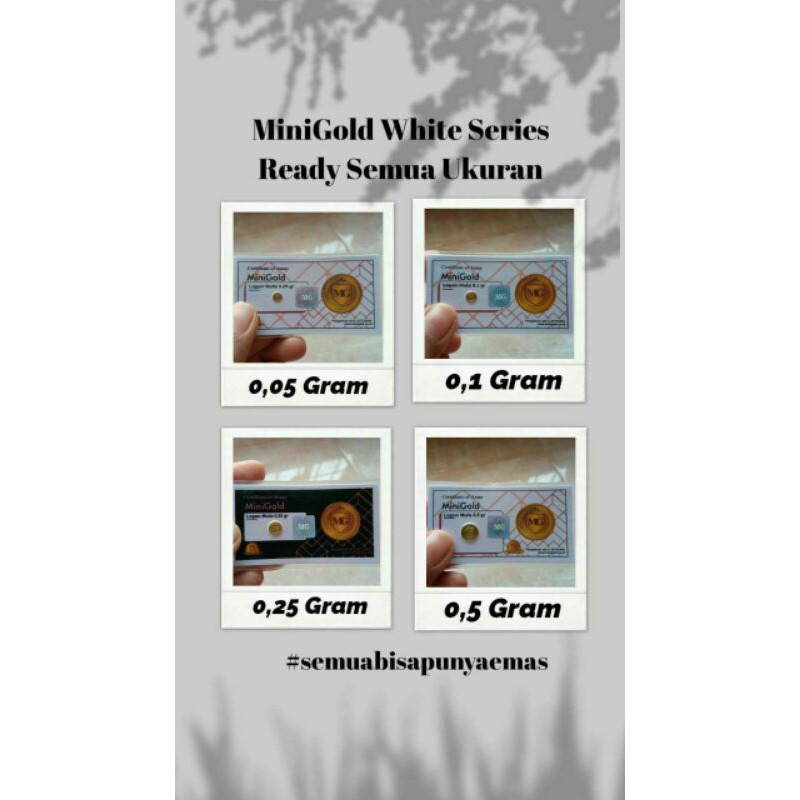 MiniGold 0,1 gr "black & white series"