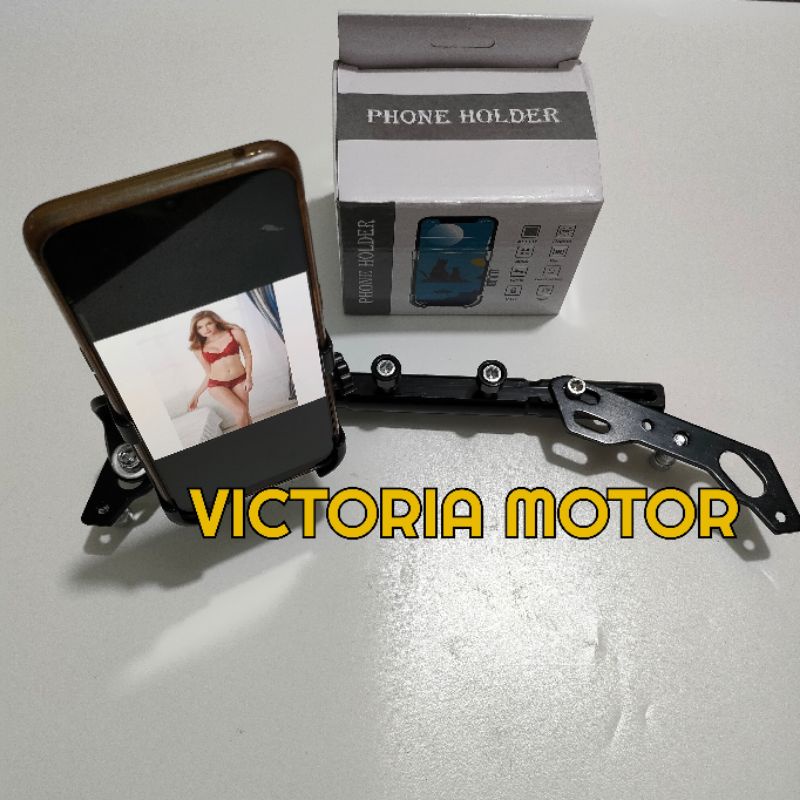 Stabilizer Stang Plus holder Hp GPS  Palang stang Stabiliser Matik bebek Vixion Vario Universal motor