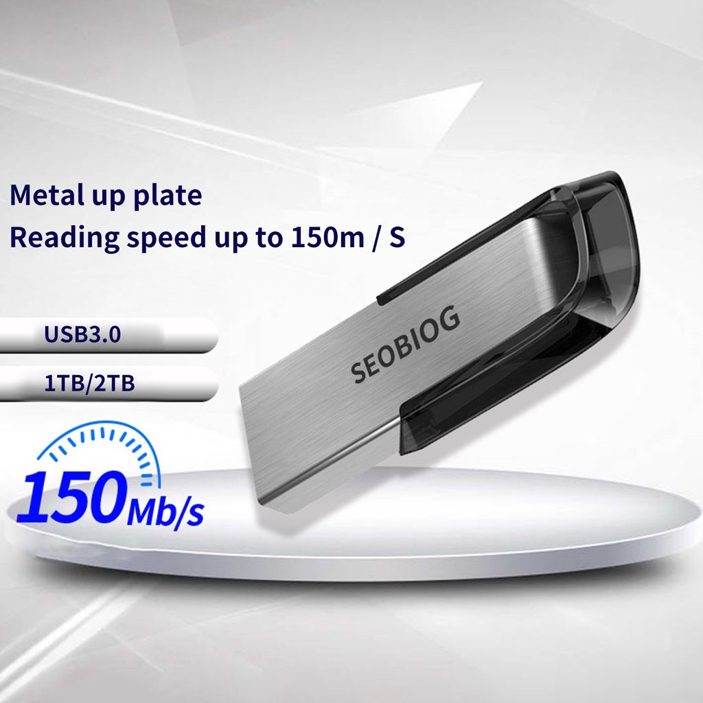 (Huluboy) Flashdisk USB 3.0 1TB 2TB High Speed Anti Air Bahan Metal Untuk SEOBIOG U Disk