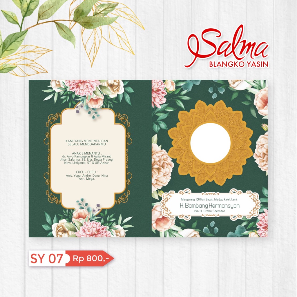 

SY 07 Blanko Cover Yasin