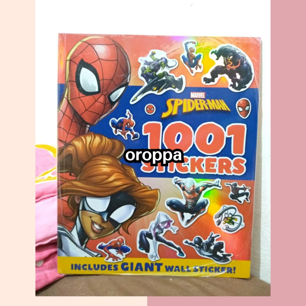 

Marvel Spiderman 1001 Stickers Bonus Giant Wall Sticker Activity Book