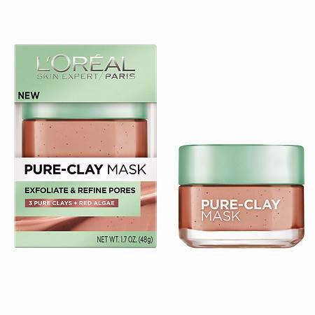 LOREAL PARIS PURE - CLAY MASK Exfoliate & Refining Treatment Mask