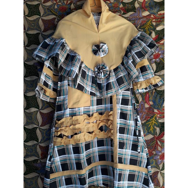 promo gamis syar'i anak plus kerudung umur 10-13 tahun