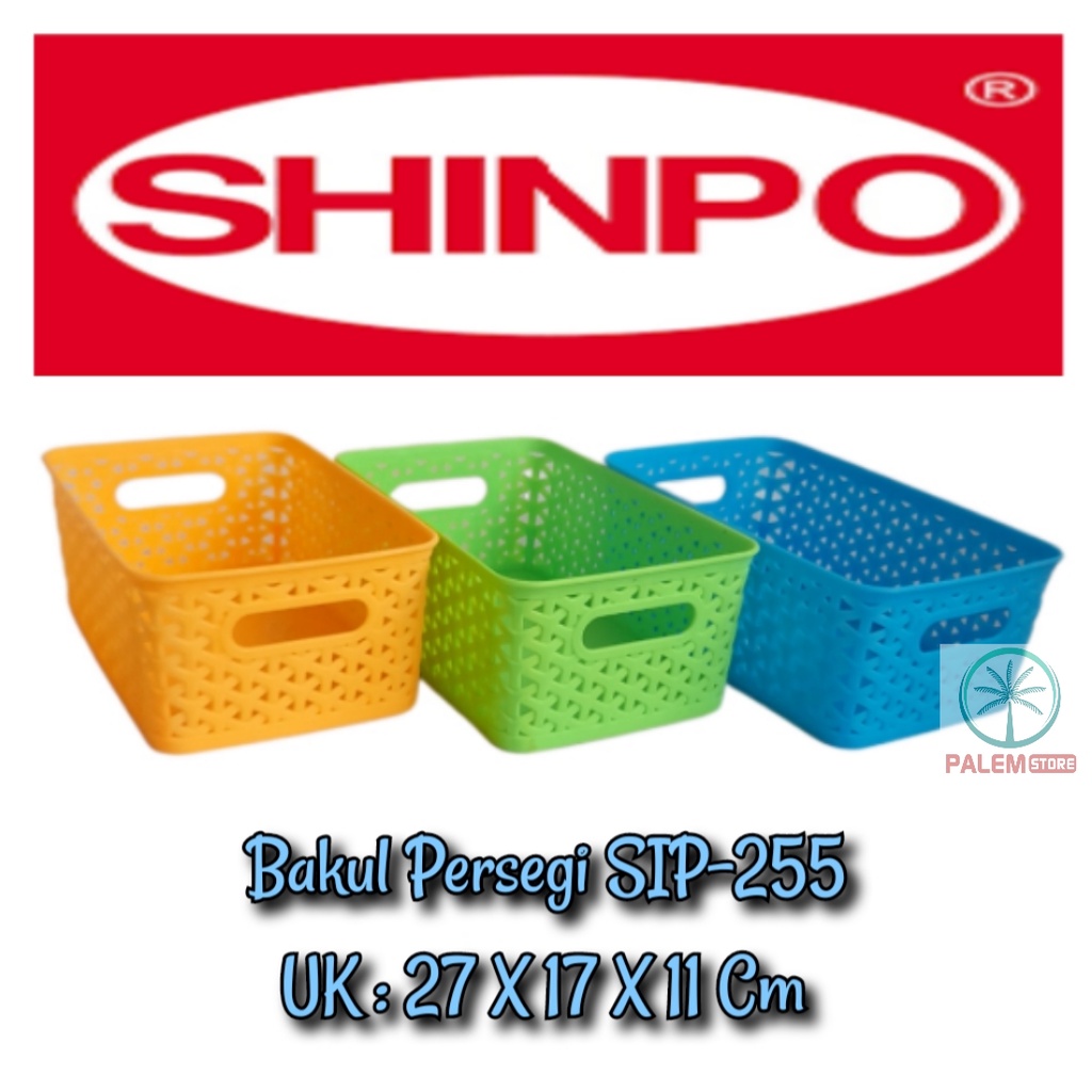 Keranjang Shinpo SIP-255 | Bakul Segi Wadah Parcel SIP-821-S / M | Kontainer Dokumen SIP-211