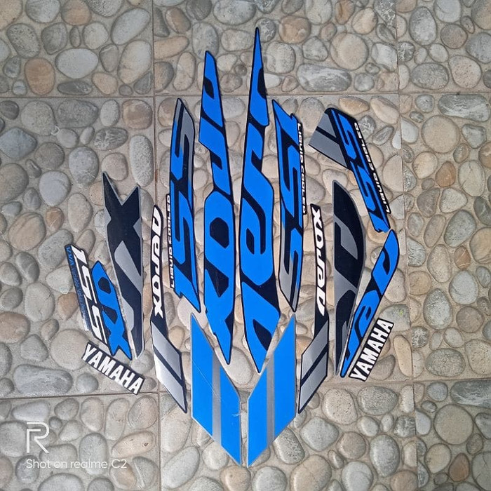 stiker striping yamaha aerox 155 vva 2019 biru
