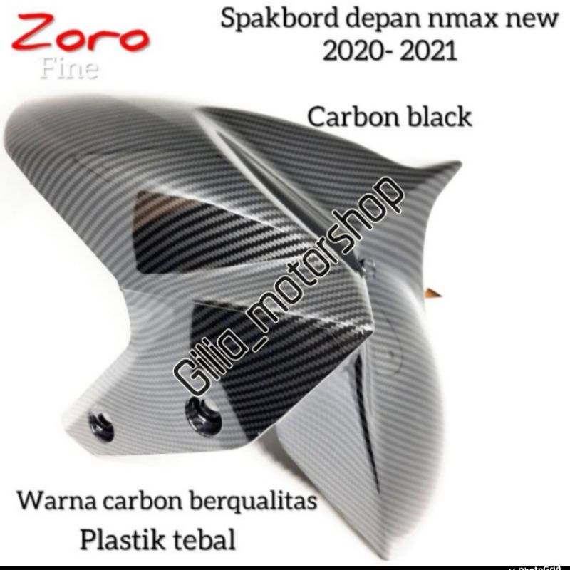 Spakbord depan nmax new 2020 - 2021 spakbor nmax new carbon black zoro fine