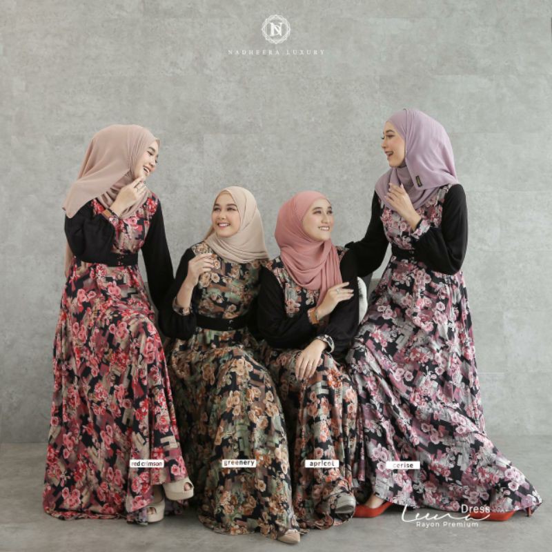 LEENA DRESS NADHERA LUXURY/DRESS TERBARU NADHERA LUXURY