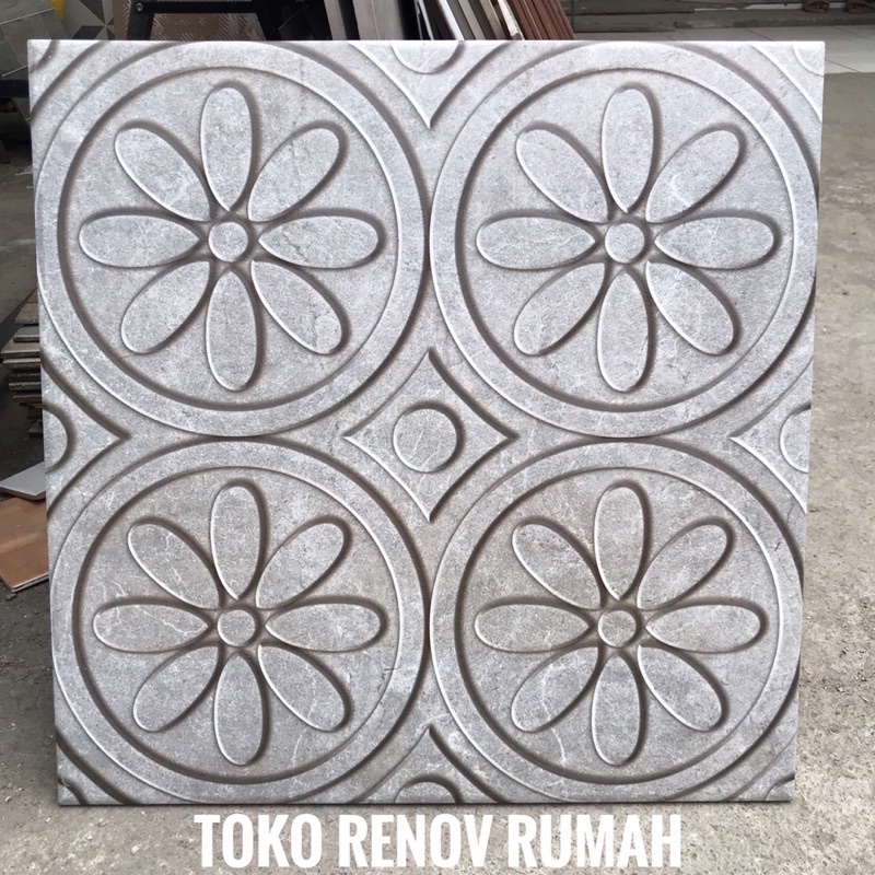 keramik lantai 50x50 abu (kasar)/ keramik taman/ keramik abu kasar/ keramik garasi/ keramik lantai k