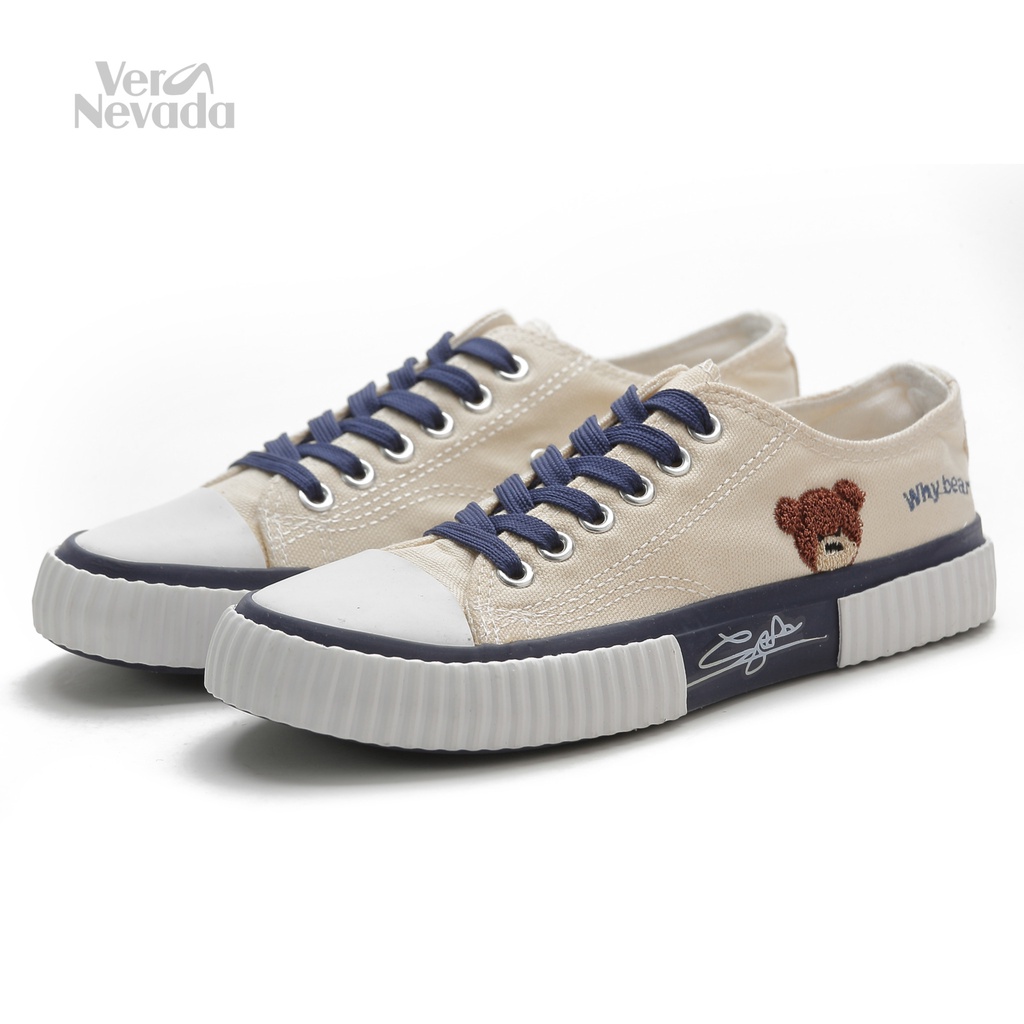 Vera Nevada Bearin VN1128 Sepatu Sneakers Wanita Sport Shoes-BEIGE