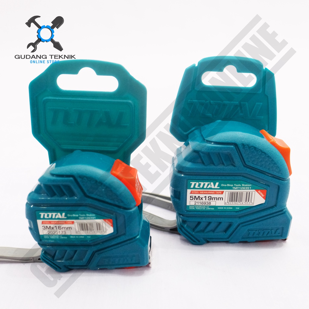 Meteran 3M 5M TOTAL TMT126331 / Rol Meteran Besi 3 Meter 5 Meter TMT126351 - Steel Measuring Tape