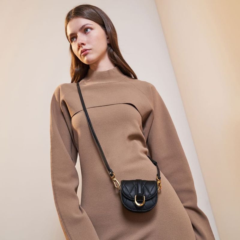 7.7 SALE | CK Micro Gabine Quilted Saddle Bag