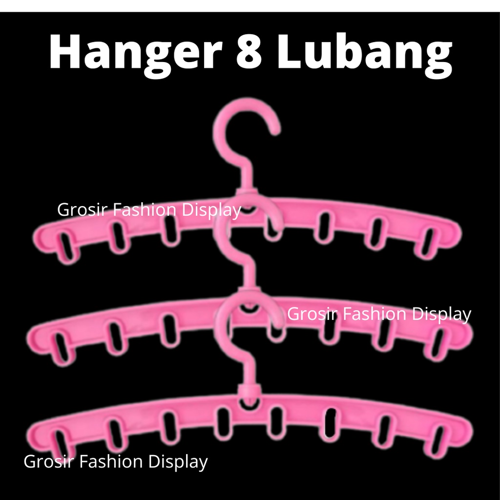 Hanger Plastik Sisir 8 Lubang Bahan Plastik/Hanger Gelombang 8 Lubang/Hanger Multifungsi Murah (bh)